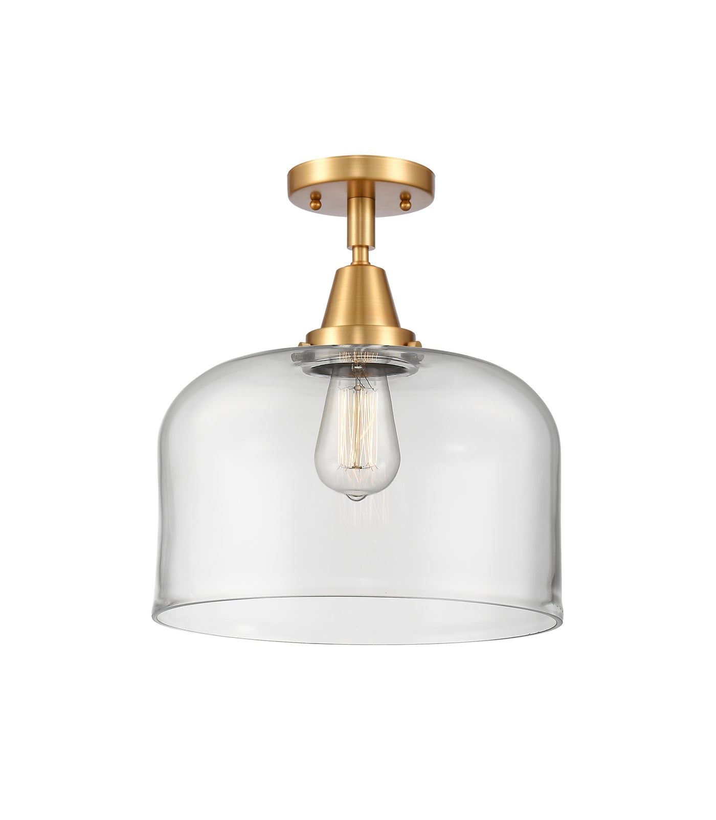 Caden Semi-Flush Mount Brushed Nickel Steel