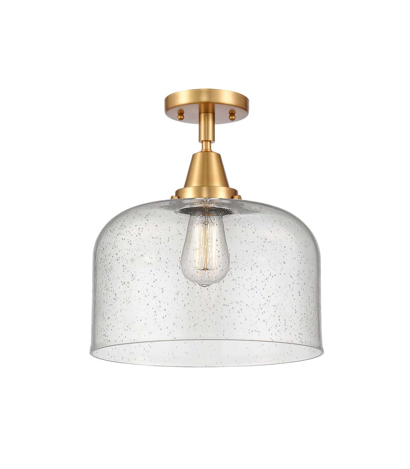 Caden Semi-Flush Mount Brushed Nickel Steel