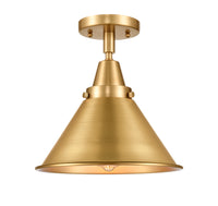 Caden Semi-Flush Mount Brushed Satin Glass