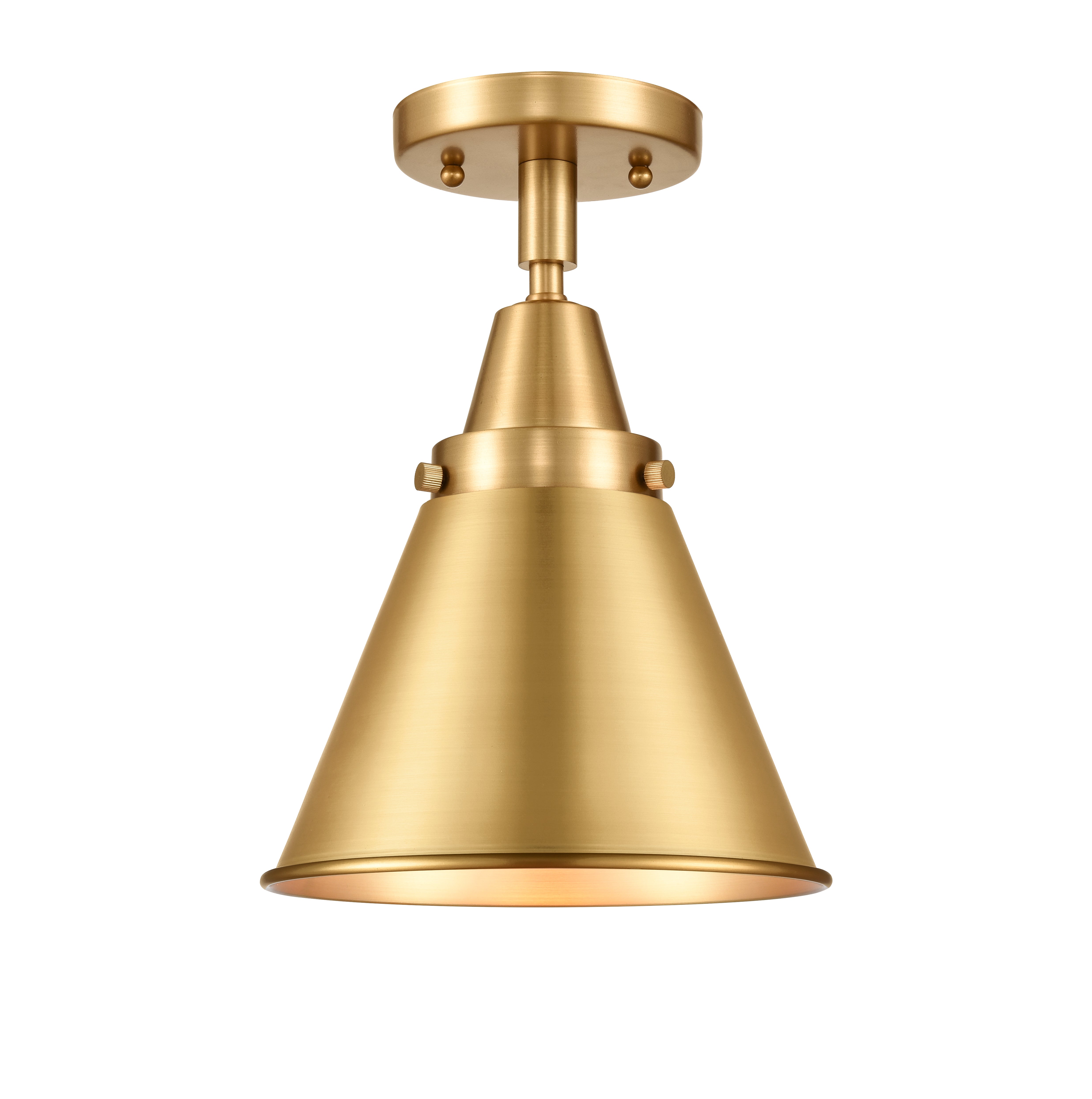 Caden Semi-Flush Mount Satin Nickel