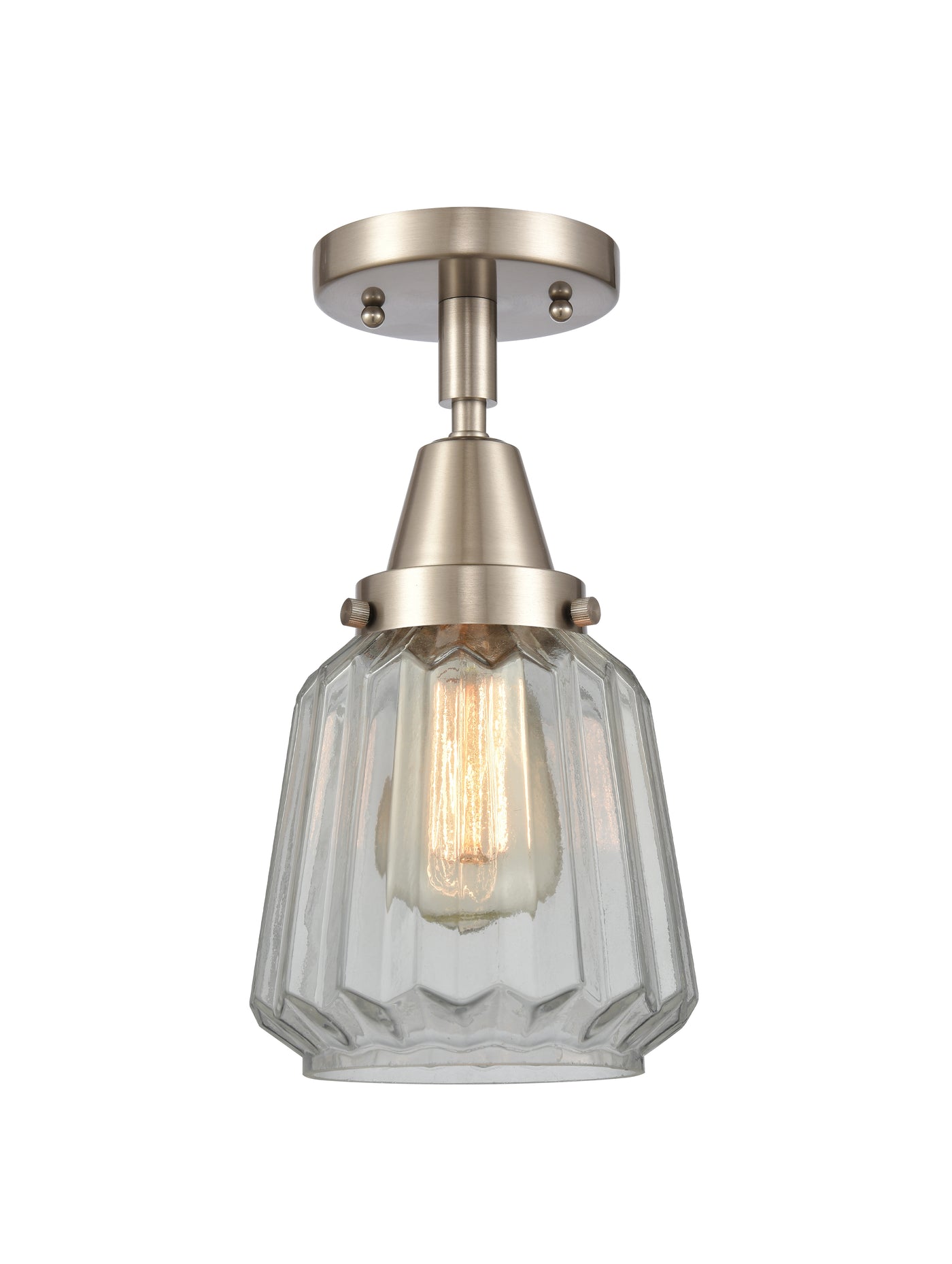 Caden Semi-Flush Mount Brushed Satin Nickel