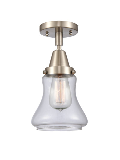 Caden Semi-Flush Mount Seedy Glass Nickel