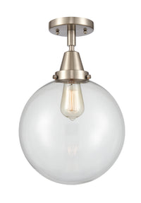 Caden Semi-Flush Mount Brushed Nickel Glass