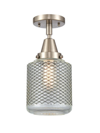 Caden Semi-Flush Mount Brushed Satin Nickel