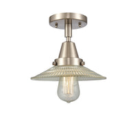 Caden Semi-Flush Mount Brushed Nickel Glass