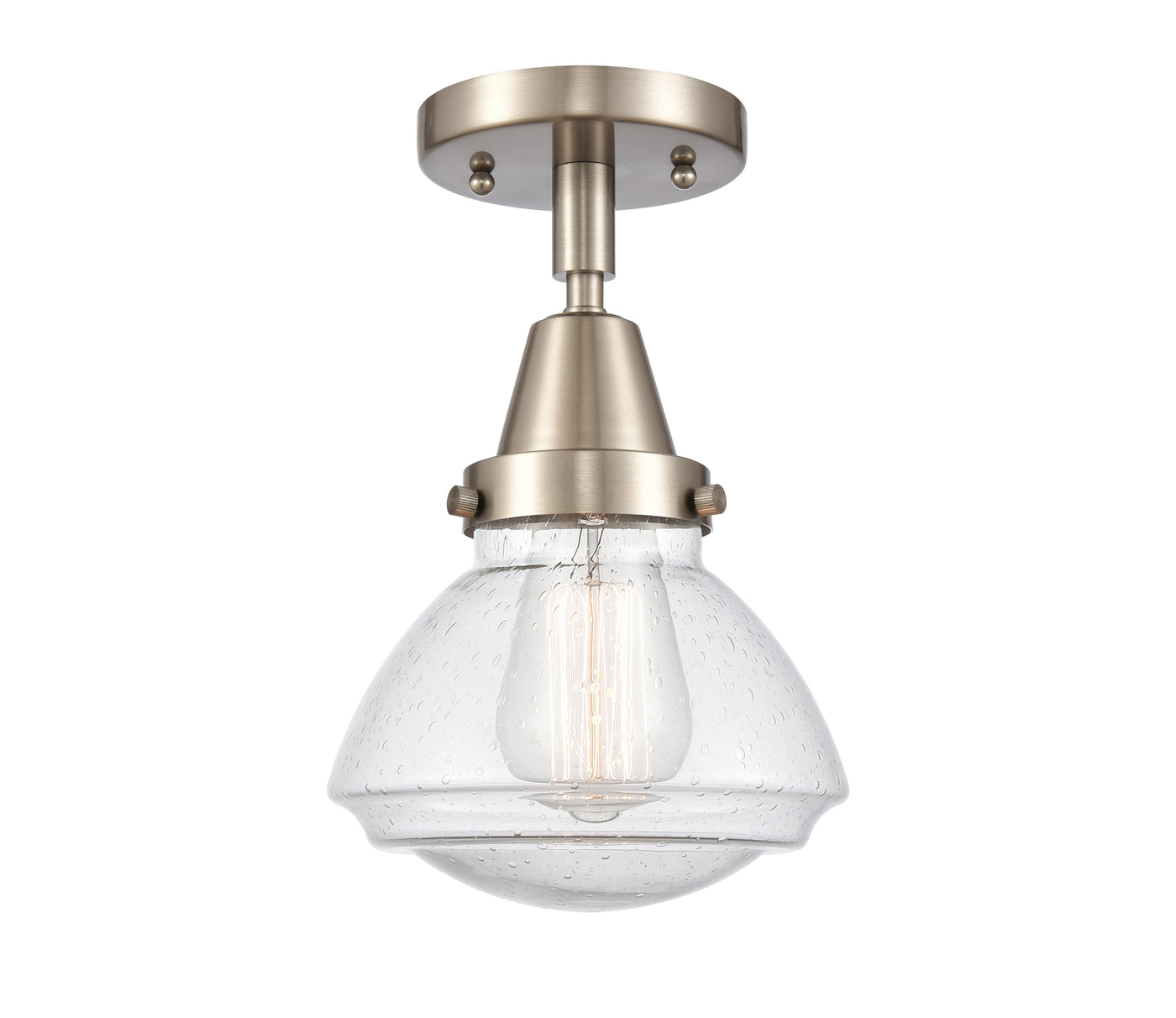 Caden Semi-Flush Mount Brushed Satin Nickel