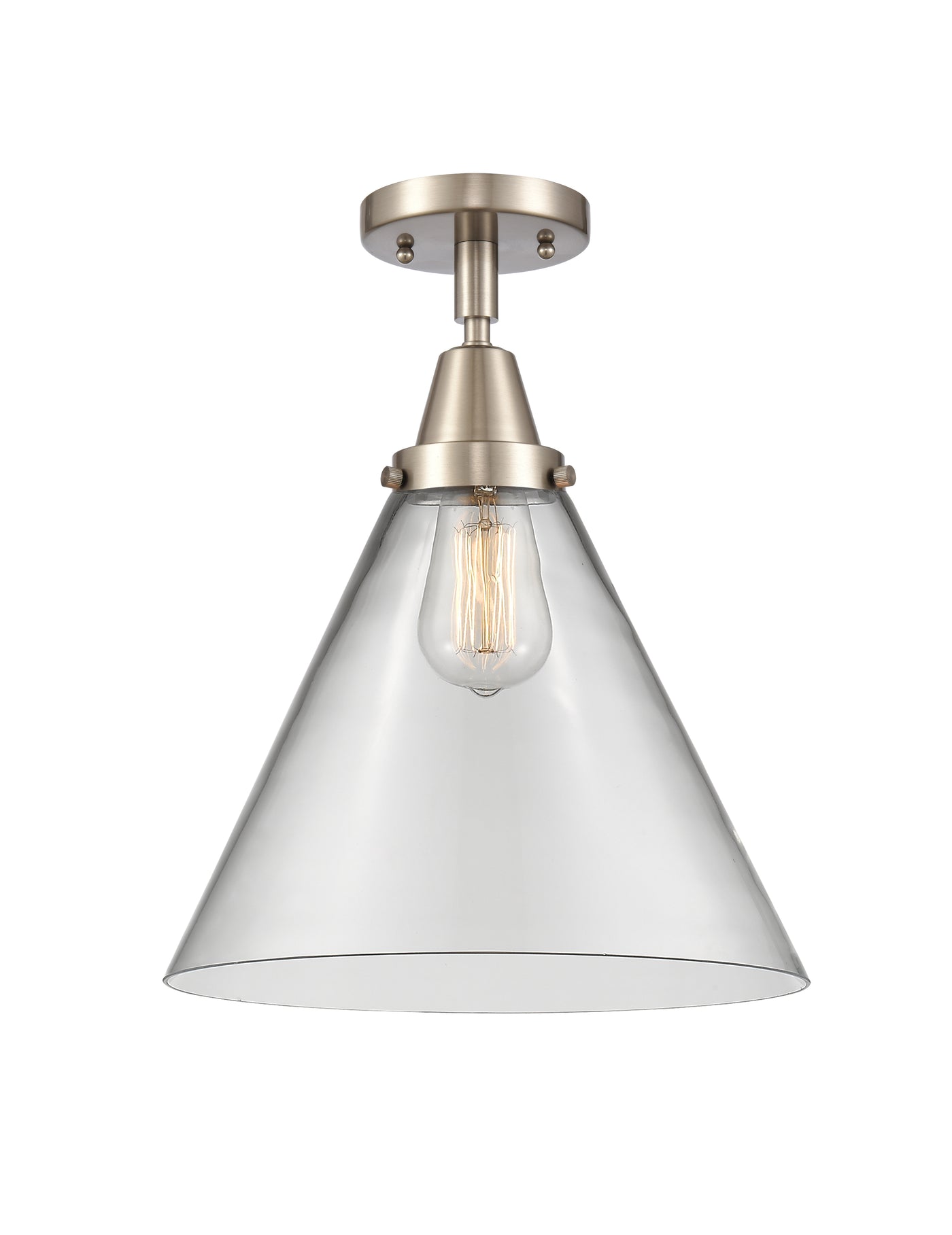 Caden Semi-Flush Brushed Satin Nickel