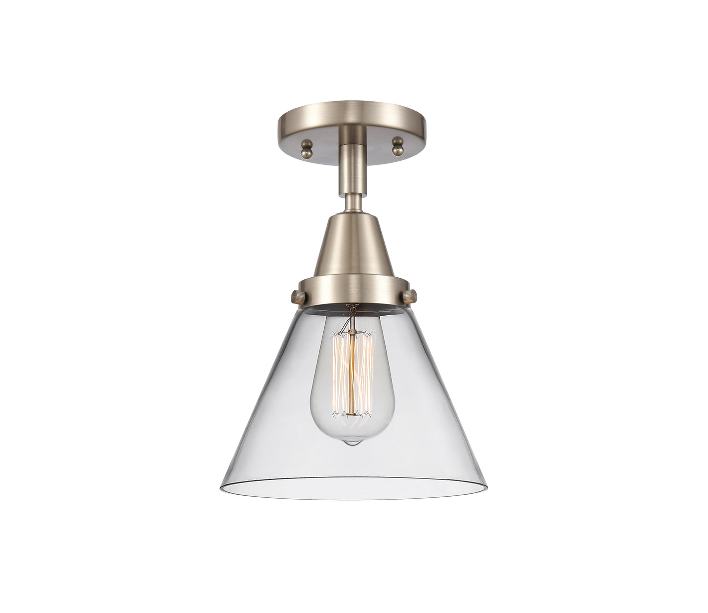 Caden Semi-Flush Mount Brushed Satin Nickel