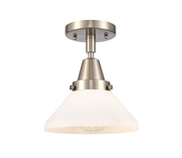 Caden Semi-Flush Mount Brushed Nickel Glass