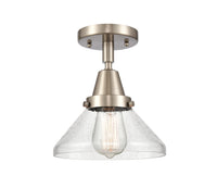 Caden Semi-Flush Mount Brushed Nickel Glass