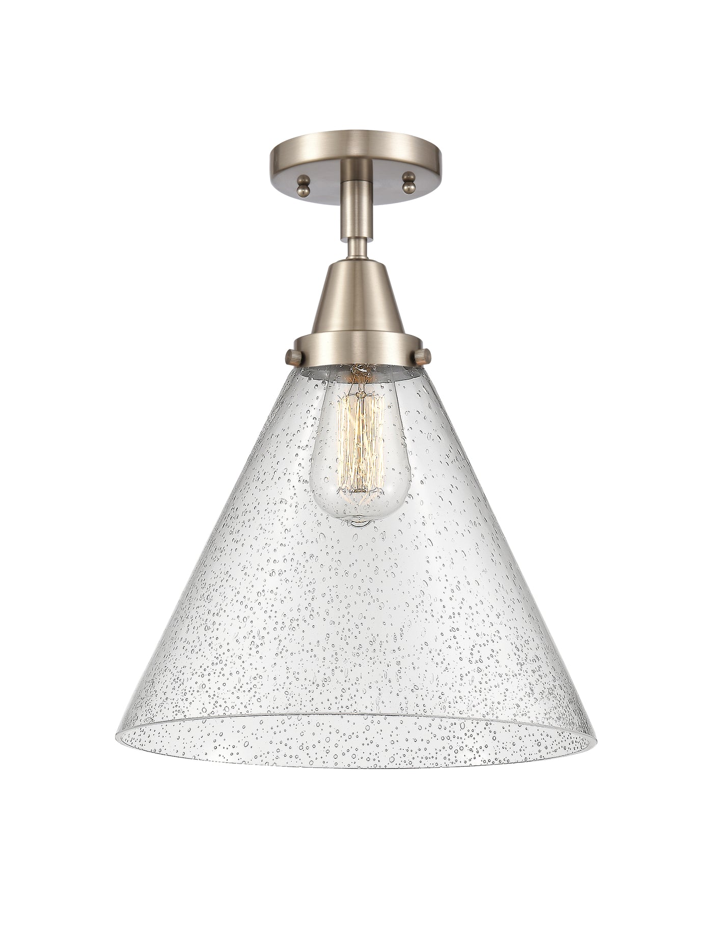 Caden Semi-Flush Mount Brushed Satin Nickel