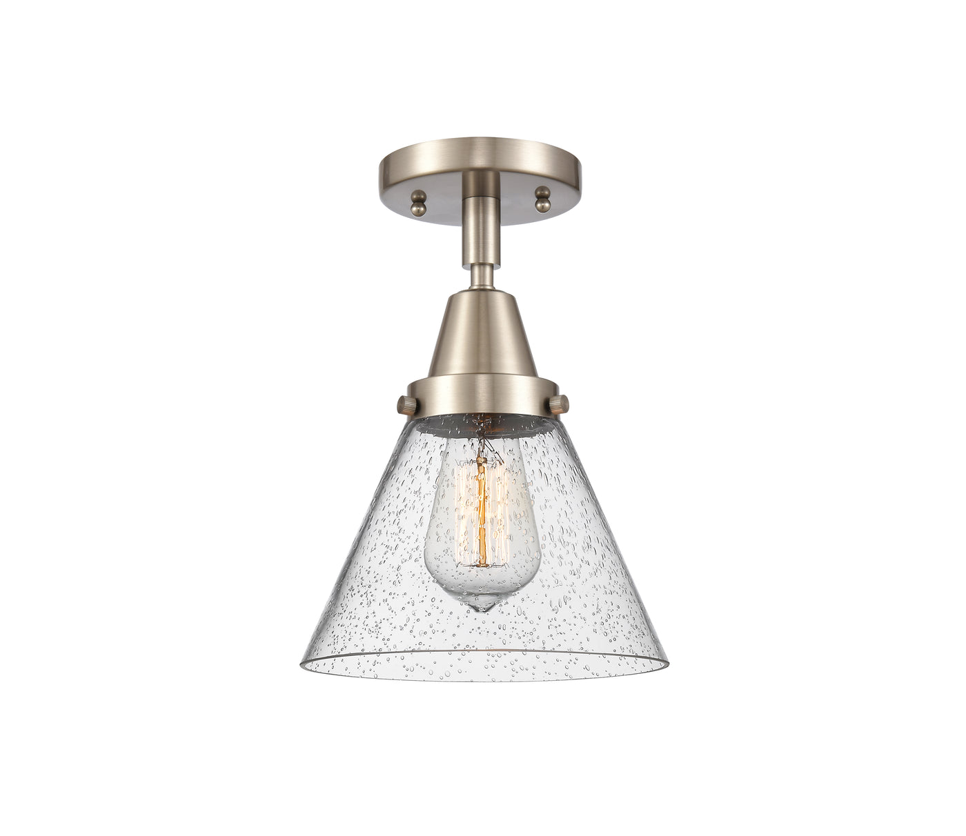 Caden Semi-Flush Mount Brushed Satin Nickel