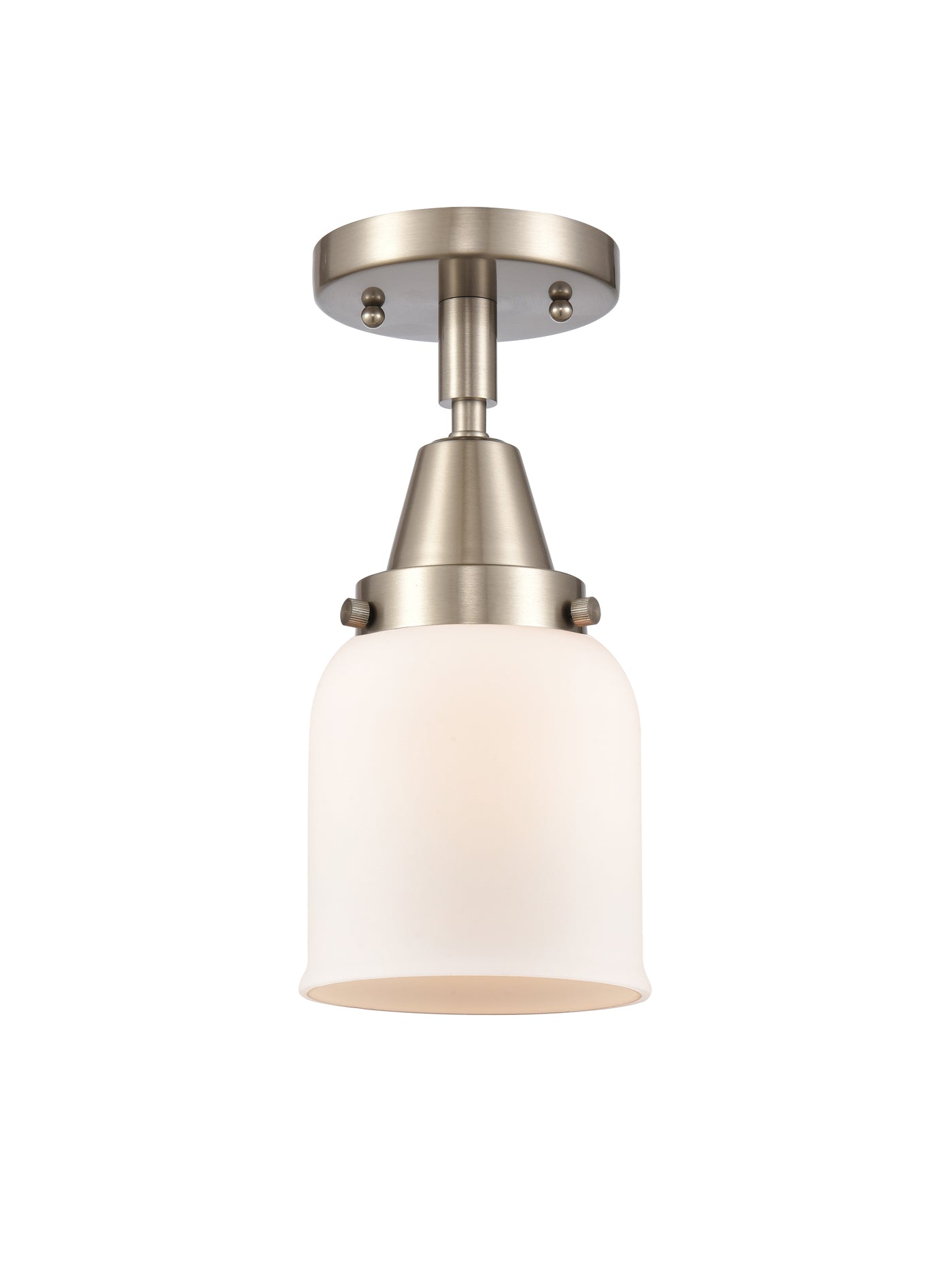 Caden Semi-Flush Mount Satin Nickel 12"