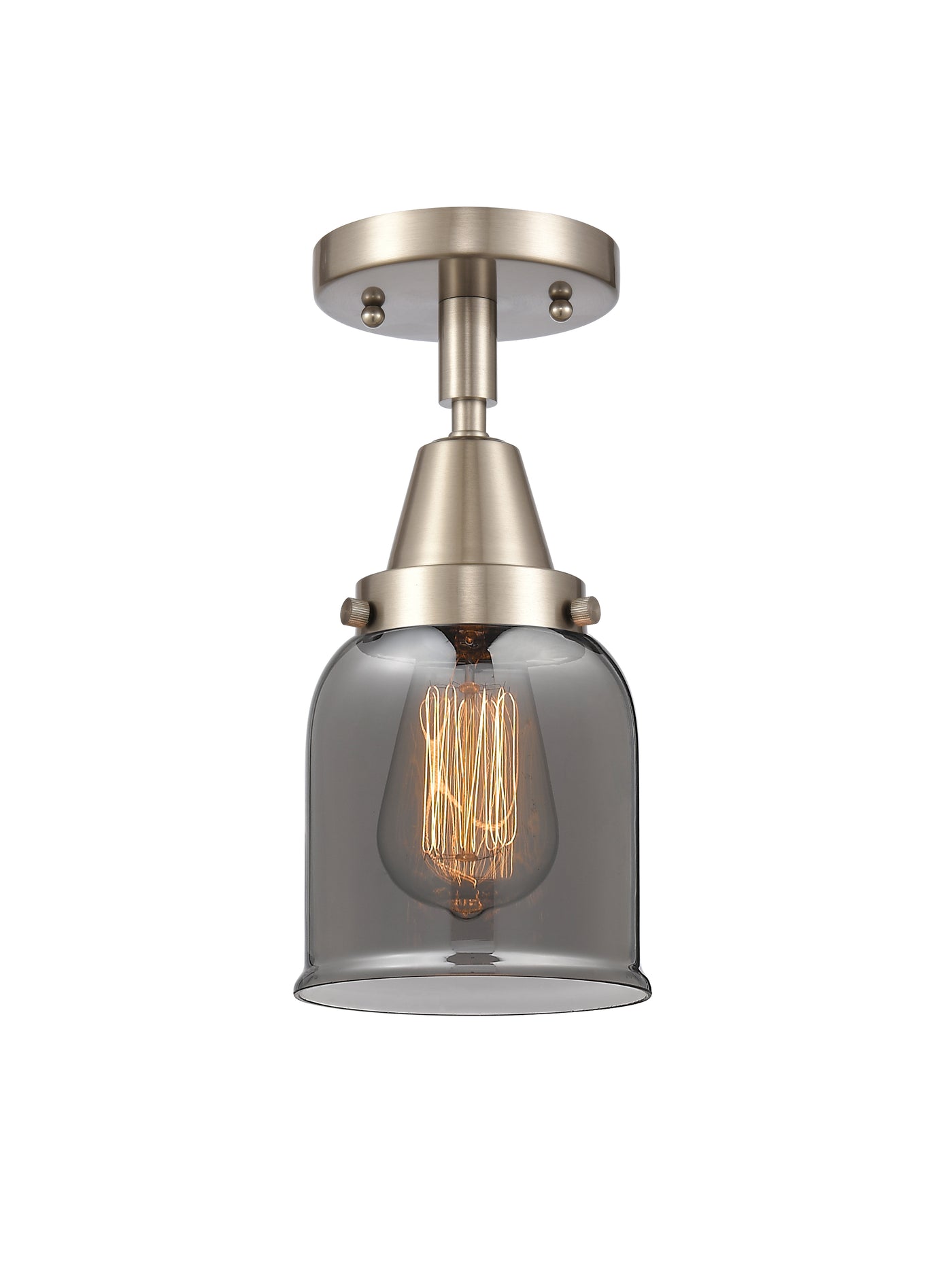 Caden Semi-Flush Mount Satin Nickel 12"