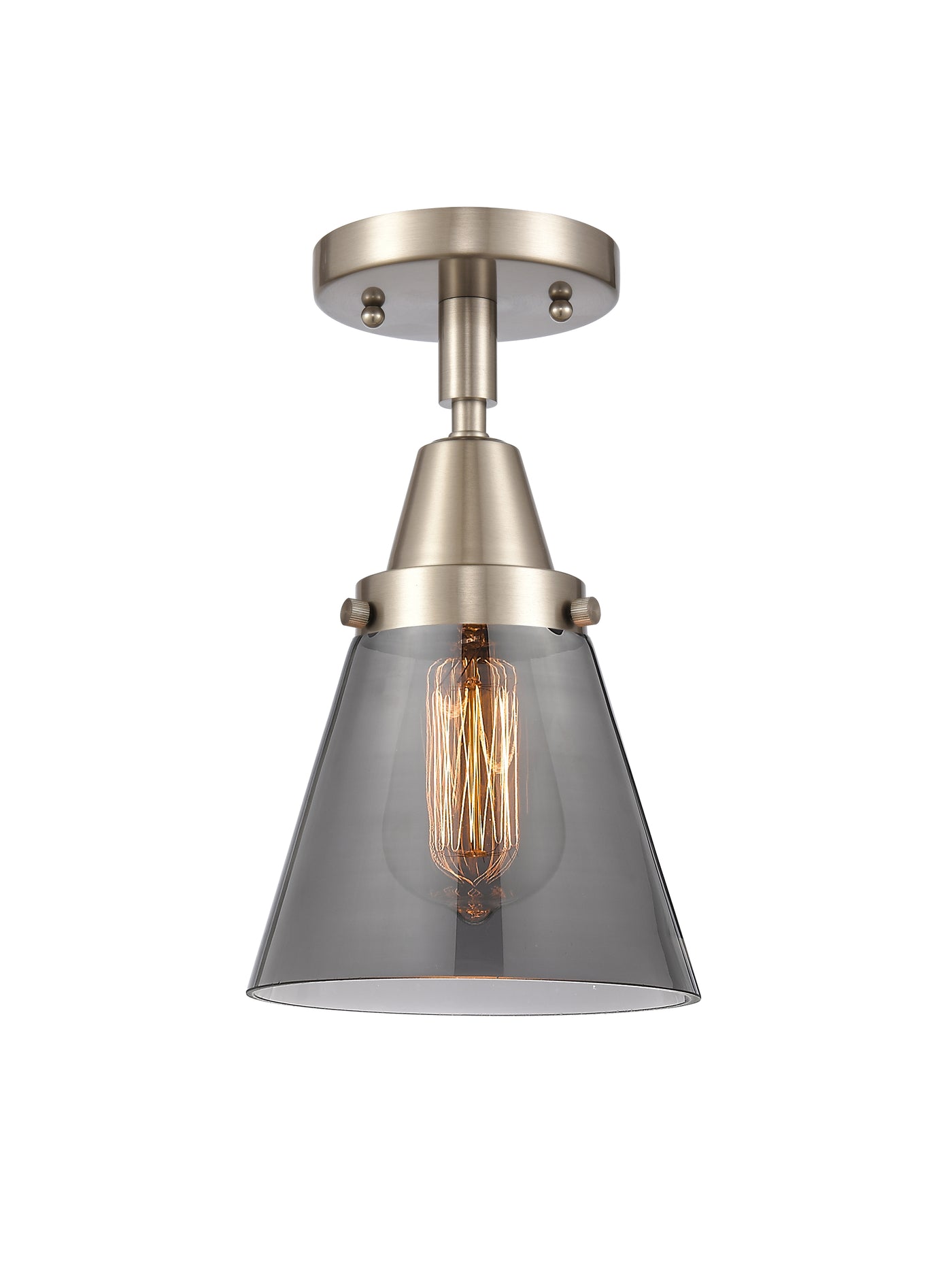 Caden Semi-Flush Mount Brushed Satin Nickel