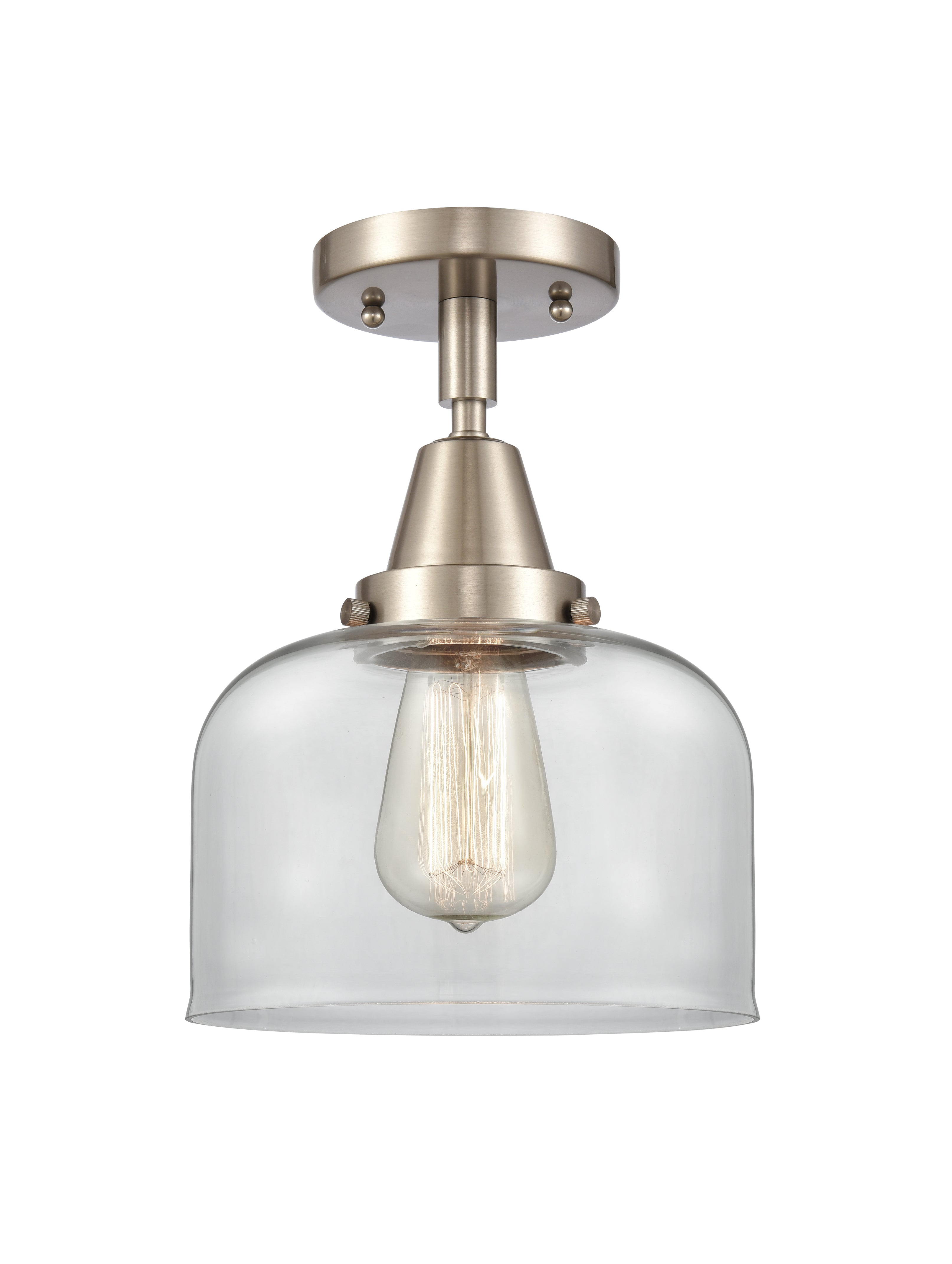 Caden Semi-Flush Mount Brushed Satin Nickel
