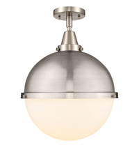 Caden Semi-Flush Mount Brushed Nickel Glass