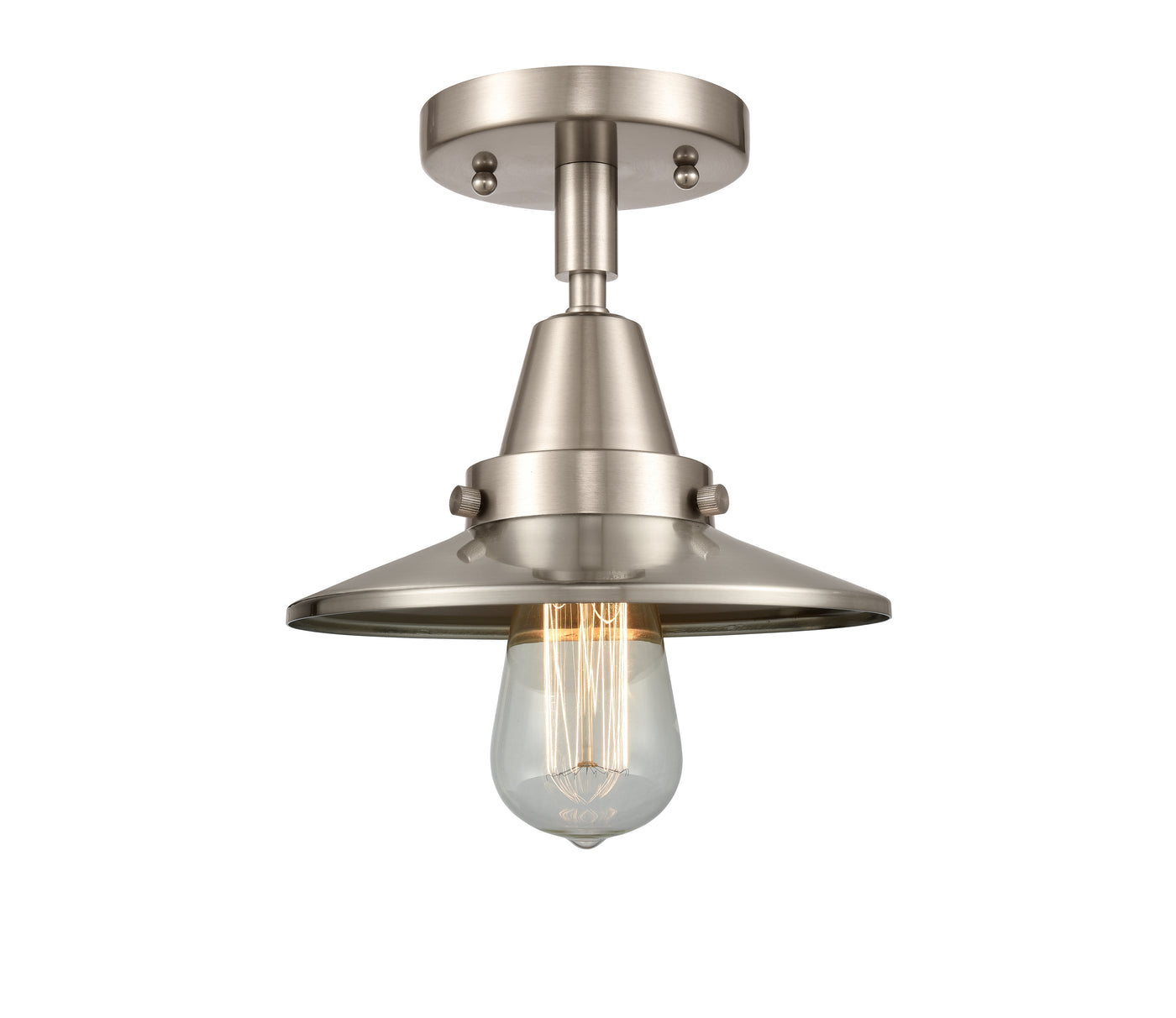 Caden Semi-Flush Mount Brushed Satin Nickel