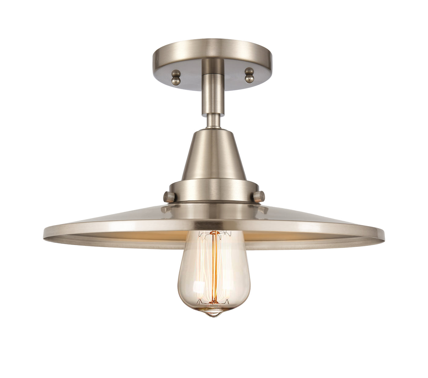 Caden Semi-Flush Mount Brushed Satin Nickel