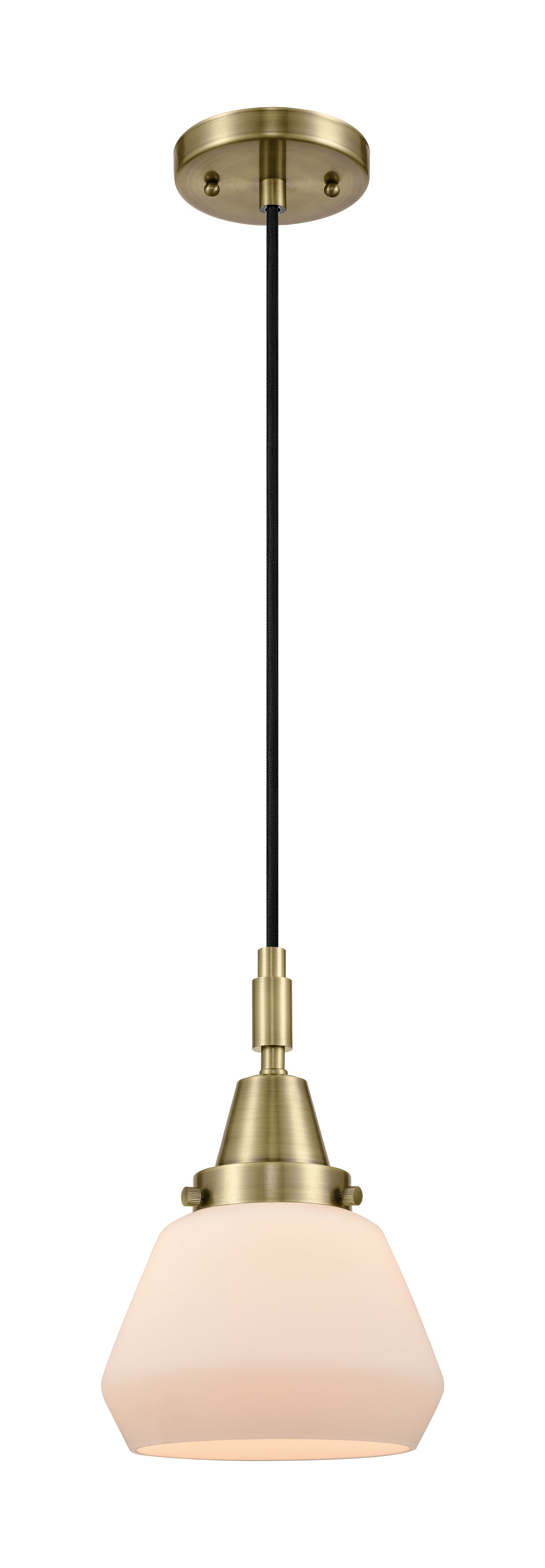 Caden Mini Pendant Antique Brass Glass