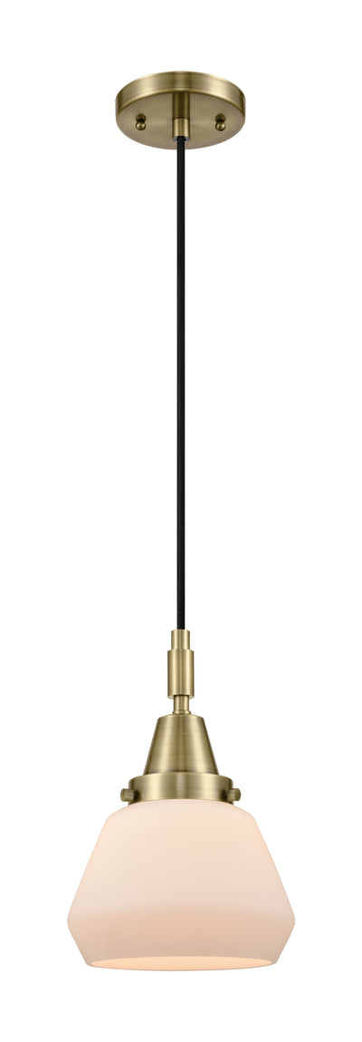 Caden Mini Pendant Antique Brass Glass