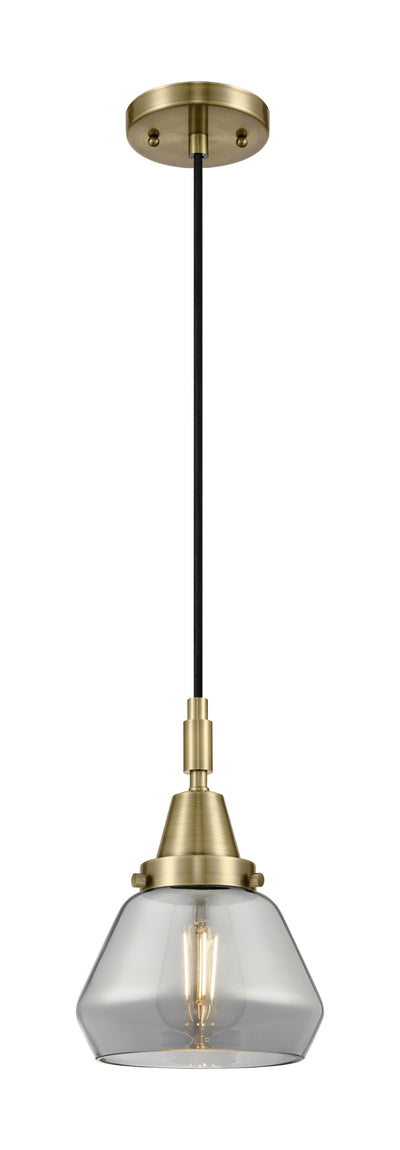 Caden Mini Pendant Antique Brass Glass