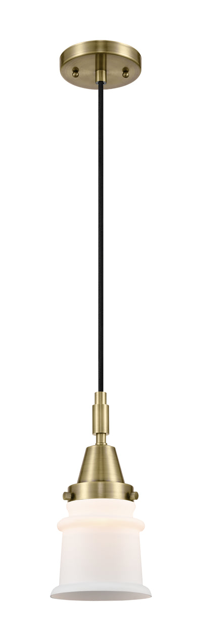 Caden Mini Pendant Glass Steel Antique Brass
