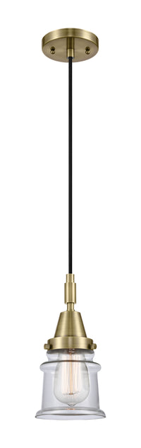 Caden Mini Pendant Glass Steel Antique Brass