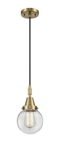 Caden Mini Pendant Brass Glass 6 Inch