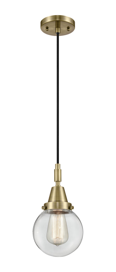 Caden Mini Pendant Brass Glass 6 Inch
