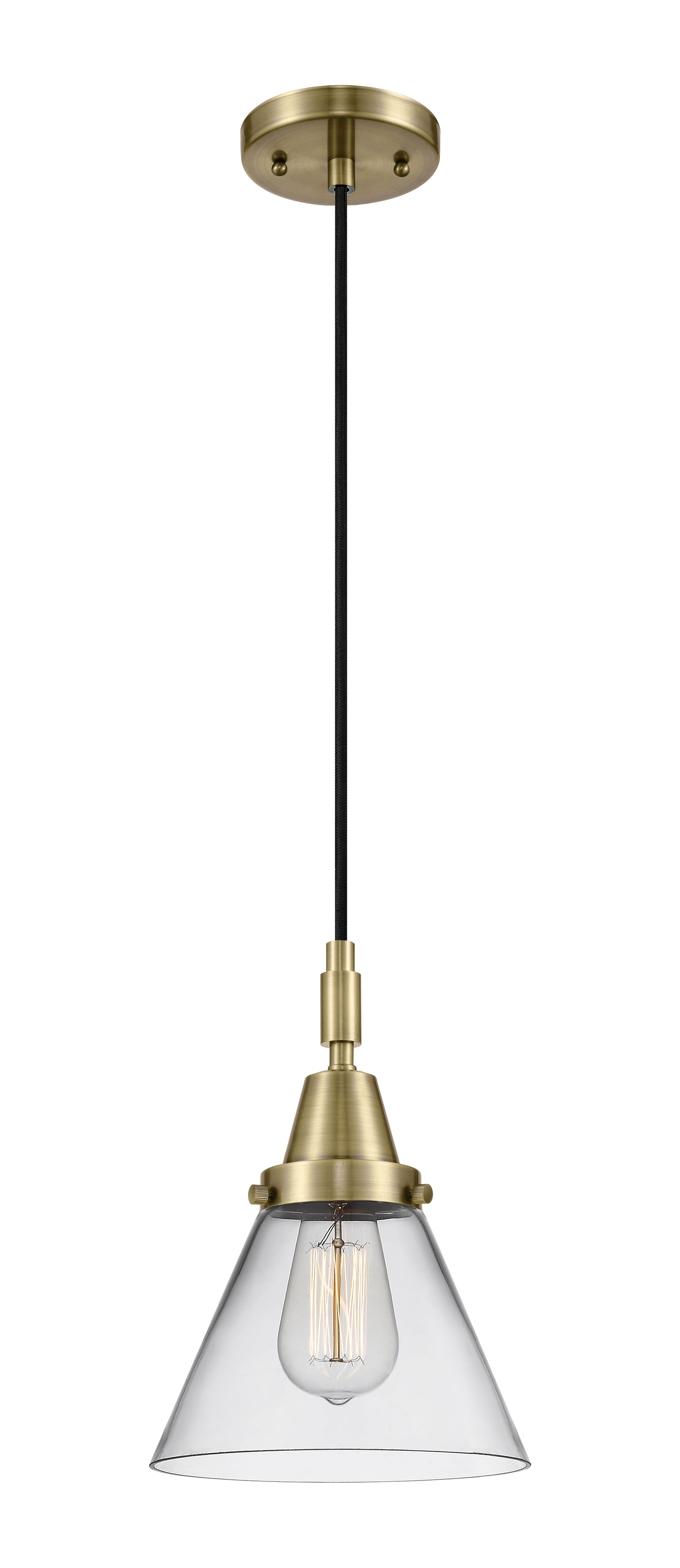 Caden Mini Pendant Antique Brass Finish