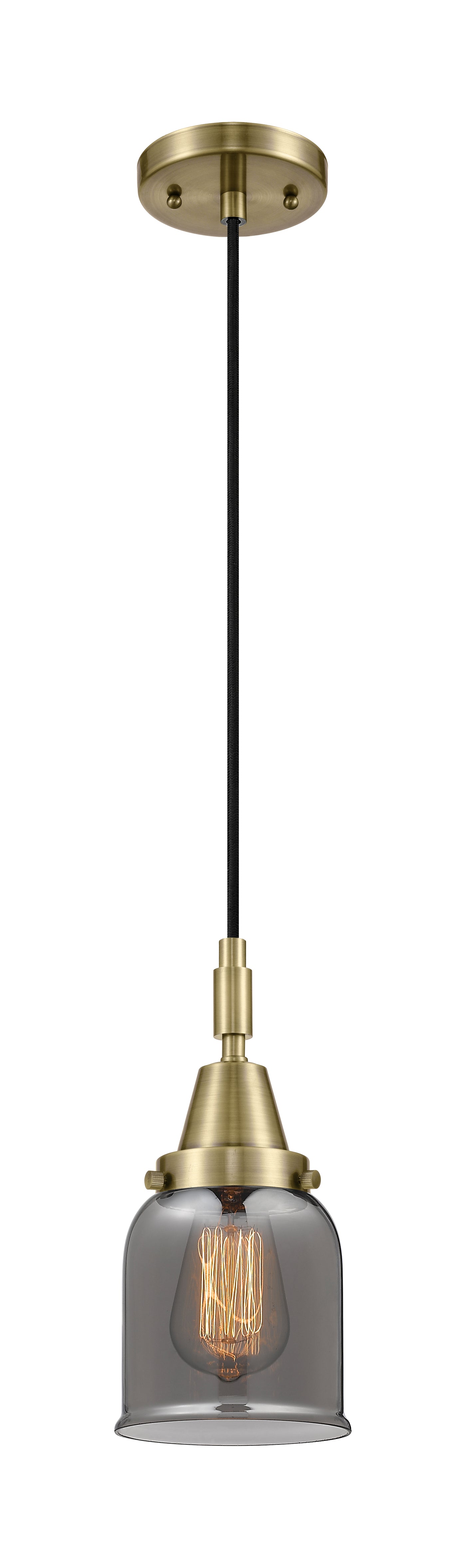 Caden Mini Pendant Antique Brass Glass