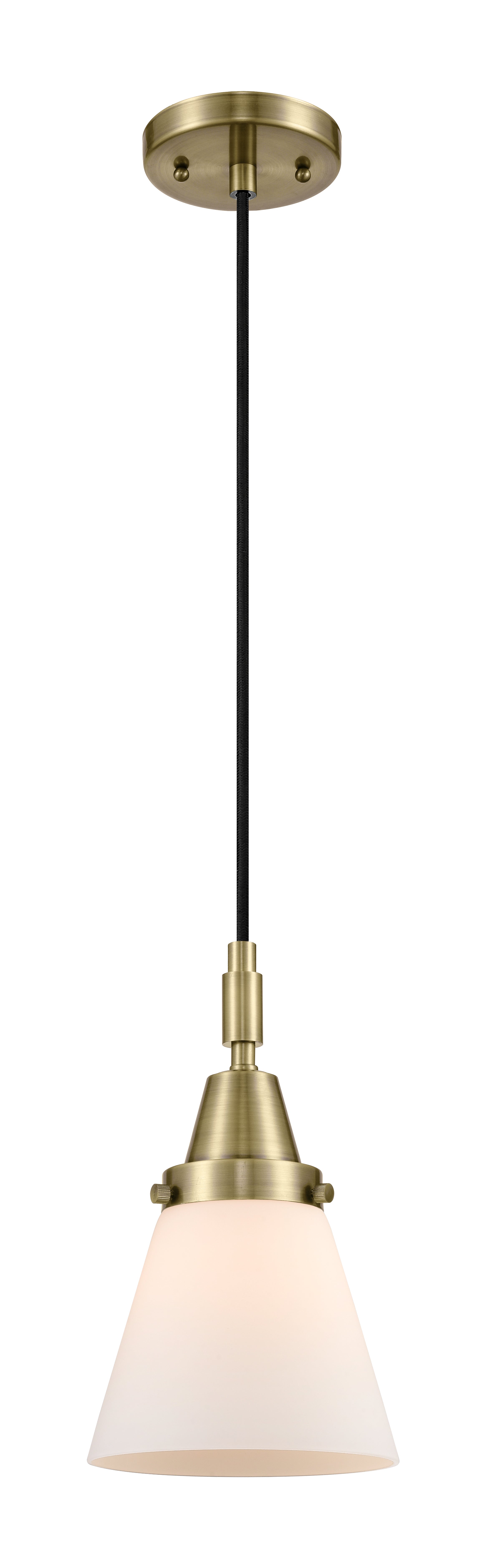 Caden Mini Pendant Antique Brass Glass Steel