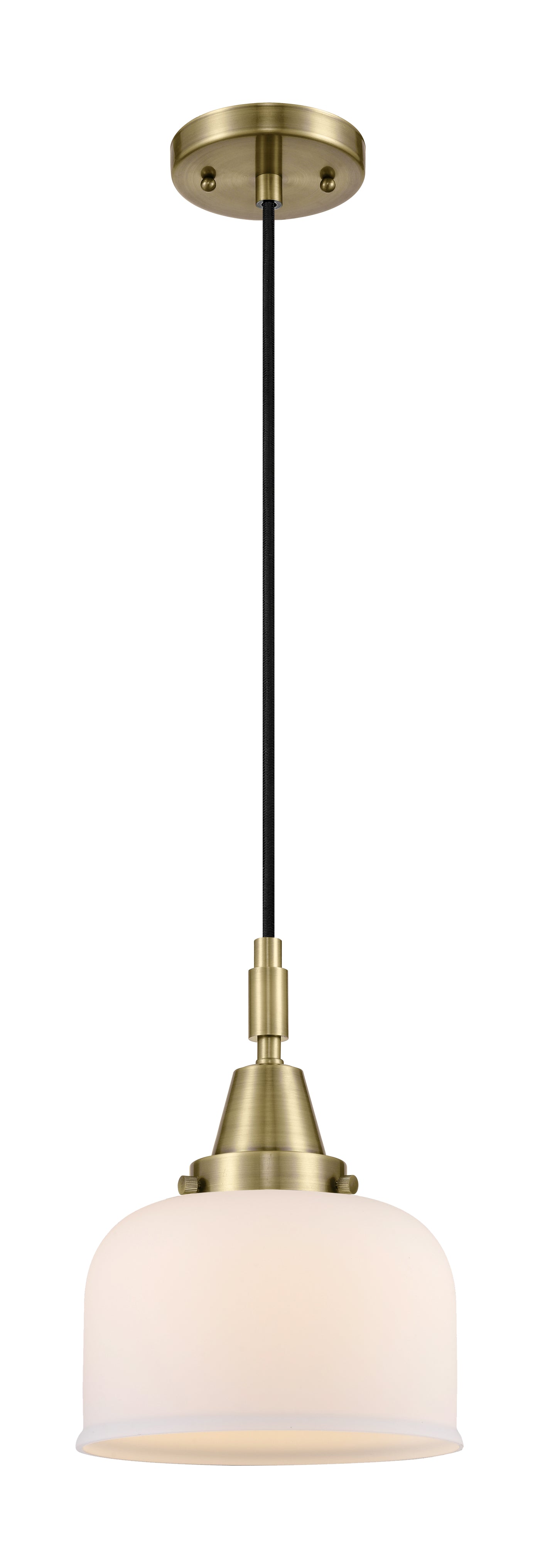 Caden Mini Pendant Antique Brass Glass Steel
