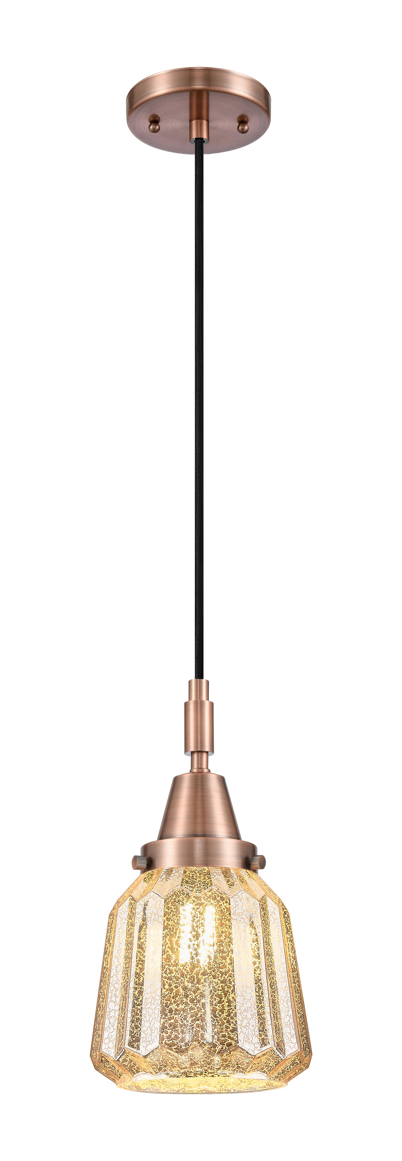 Caden Mini Pendant Antique Brass Glass