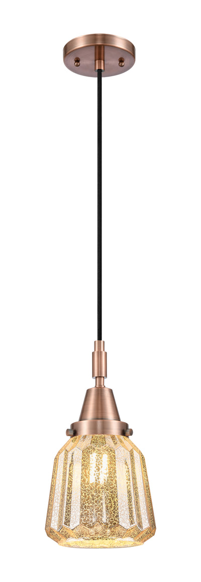 Caden Mini Pendant Antique Brass Glass
