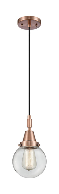 Caden Mini Pendant Brass Glass 6 Inch