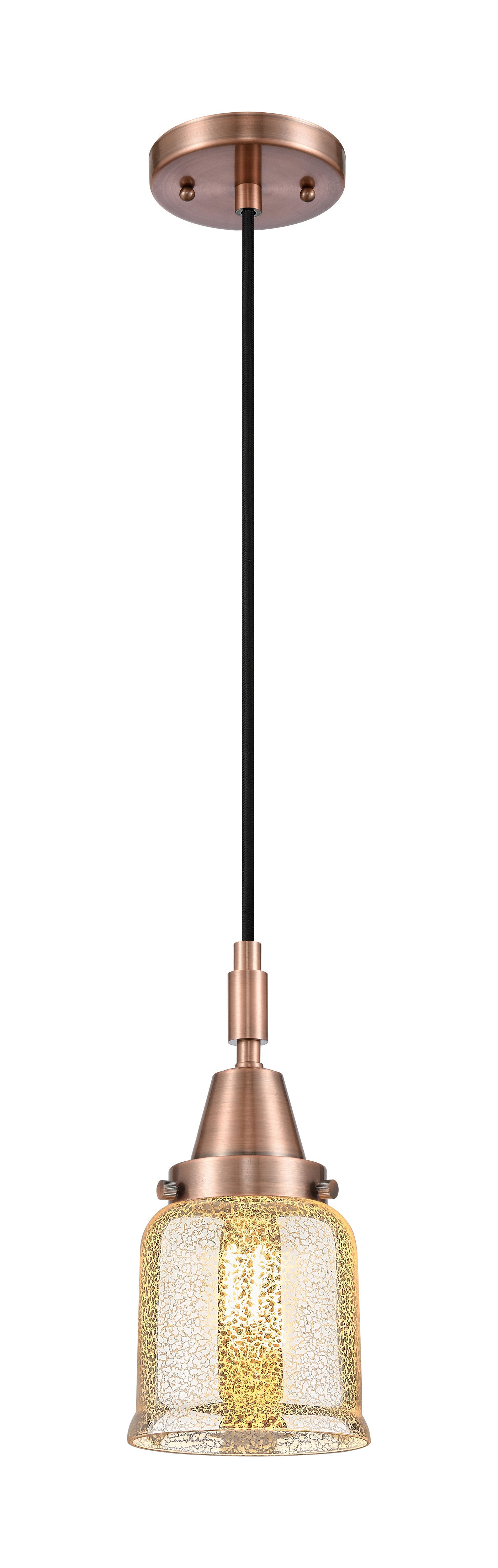Caden Mini Pendant Antique Brass Glass