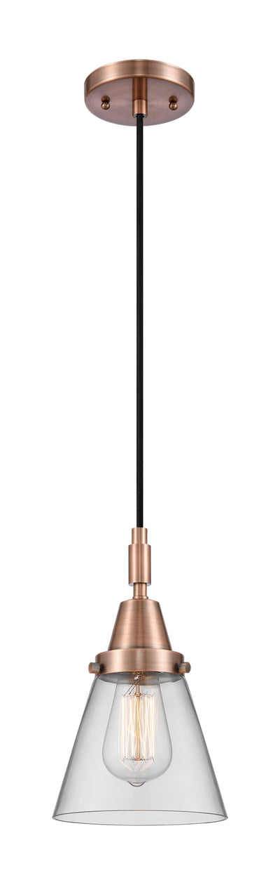 Caden Mini Pendant Antique Brass Glass Steel