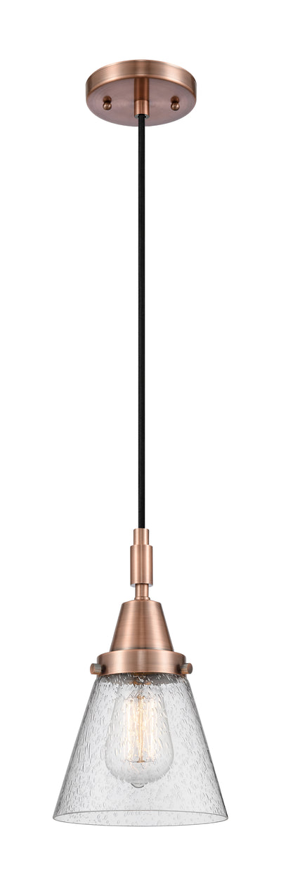Caden Mini Pendant Antique Brass Glass Steel