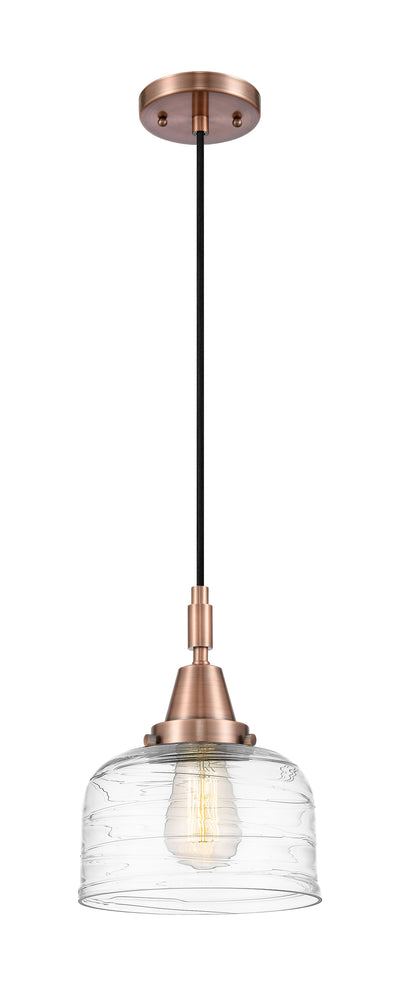 Caden Mini Pendant Glass Steel Antique Brass