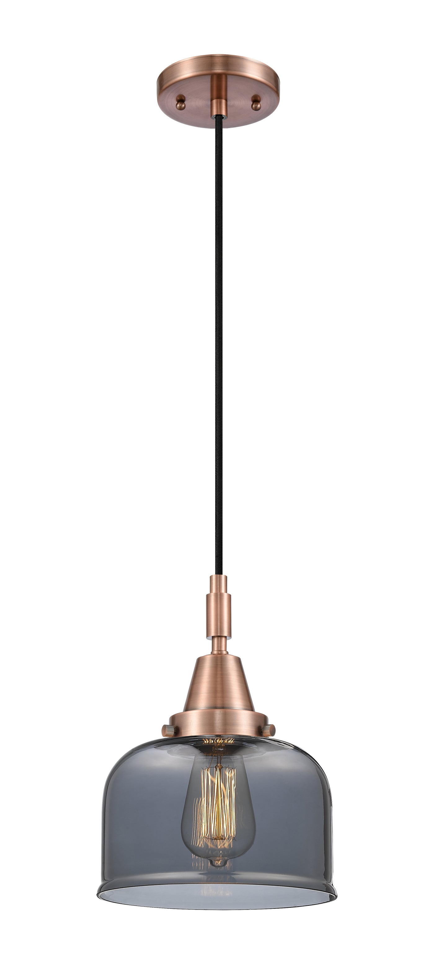 Caden Mini Pendant Antique Brass Glass Steel
