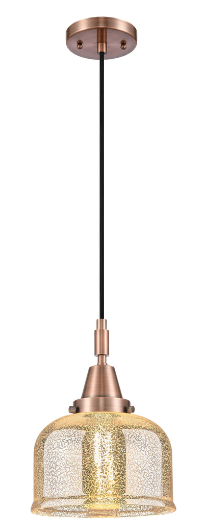 Caden Mini Pendant Antique Brass Glass Steel