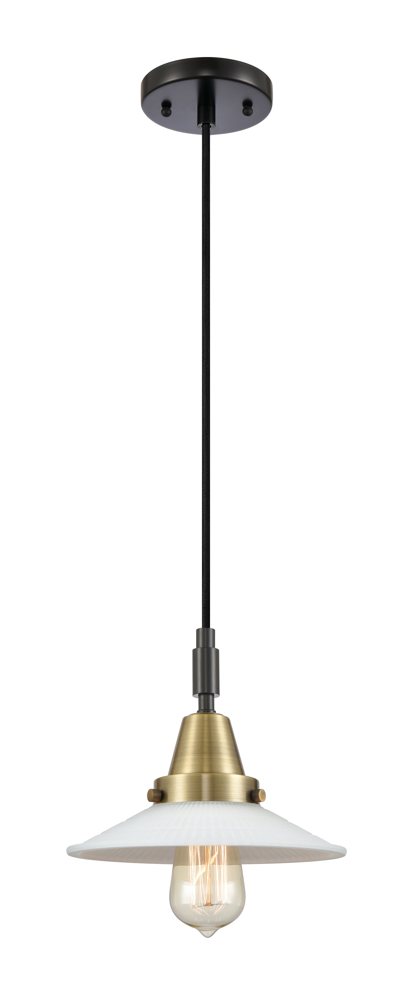 Caden Mini Pendant Antique Brass Glass