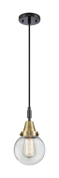 Caden Mini Pendant Brass Glass 6 Inch