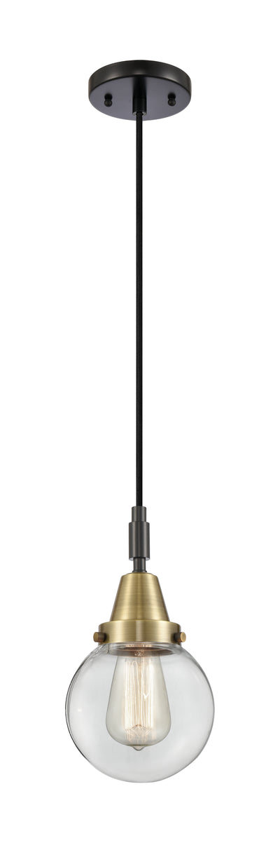 Caden Mini Pendant Brass Glass 6 Inch