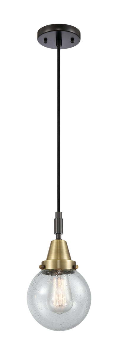 Caden Mini Pendant Brass Glass 6 Inch