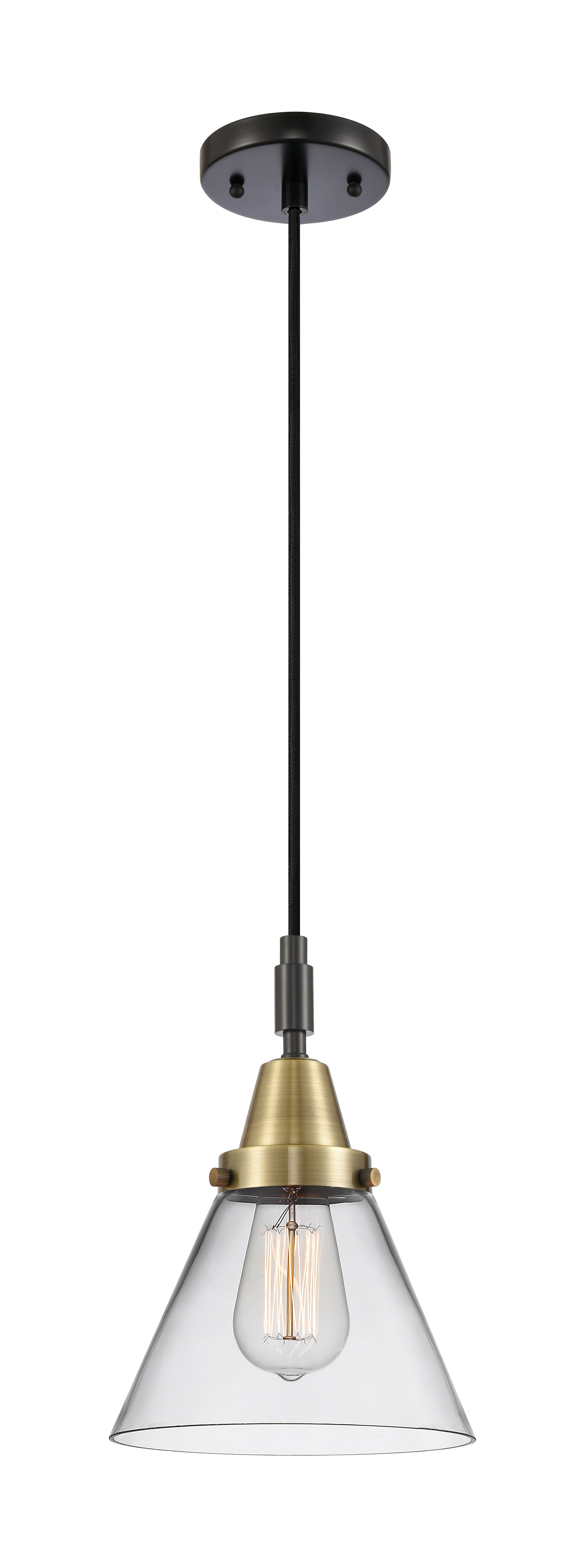 Caden Mini Pendant Antique Brass Finish