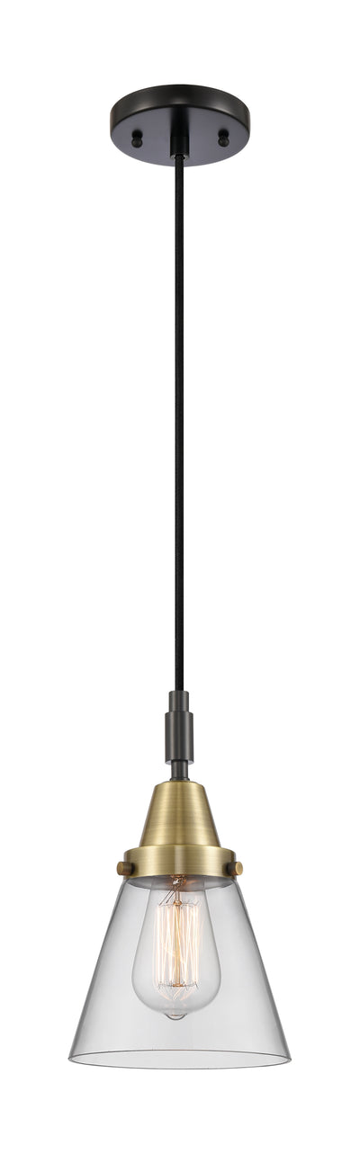 Caden Mini Pendant Antique Brass Glass Steel