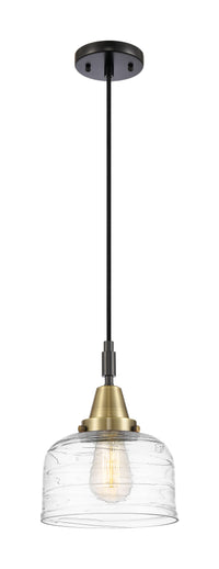 Caden Mini Pendant Glass Steel Antique Brass